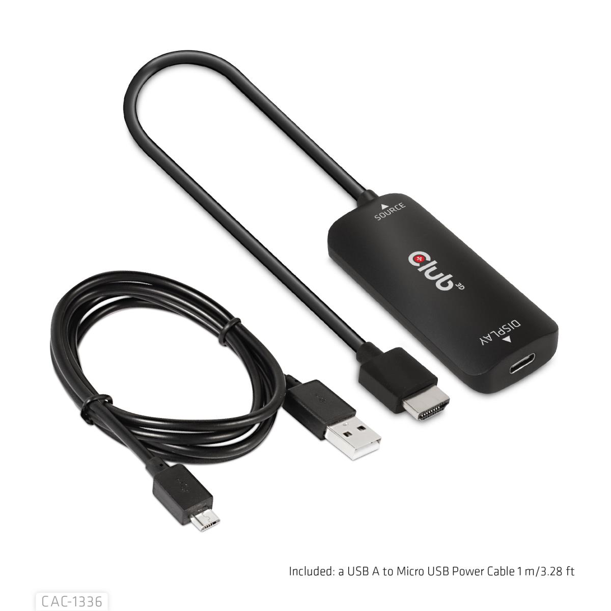 Hdmi+ Micro USB To USB Type-c 4k120hz Or 8k30hz M/f Active Adapter