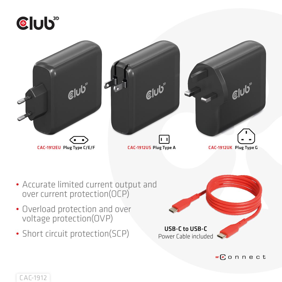 Travel Charger 100w Gan Technology Type-a(2x) And -c(2x) Power Delivery(pd) 3.0support