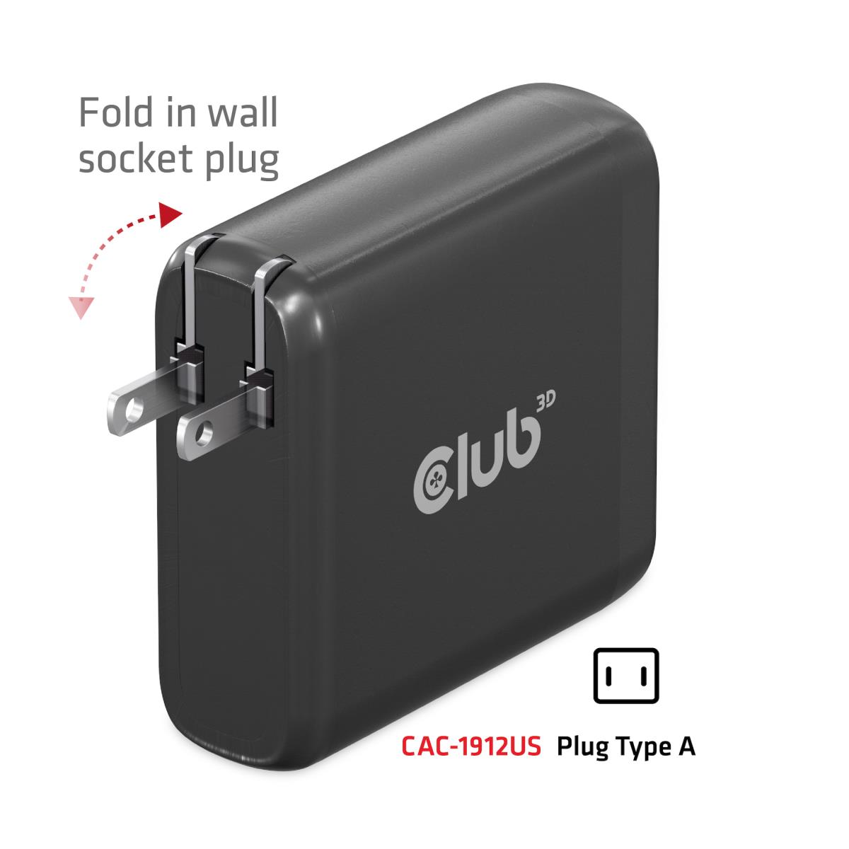 Travel Charger 100w Gan Technology Type-a(2x) And -c(2x) Power Delivery(pd) 3.0support