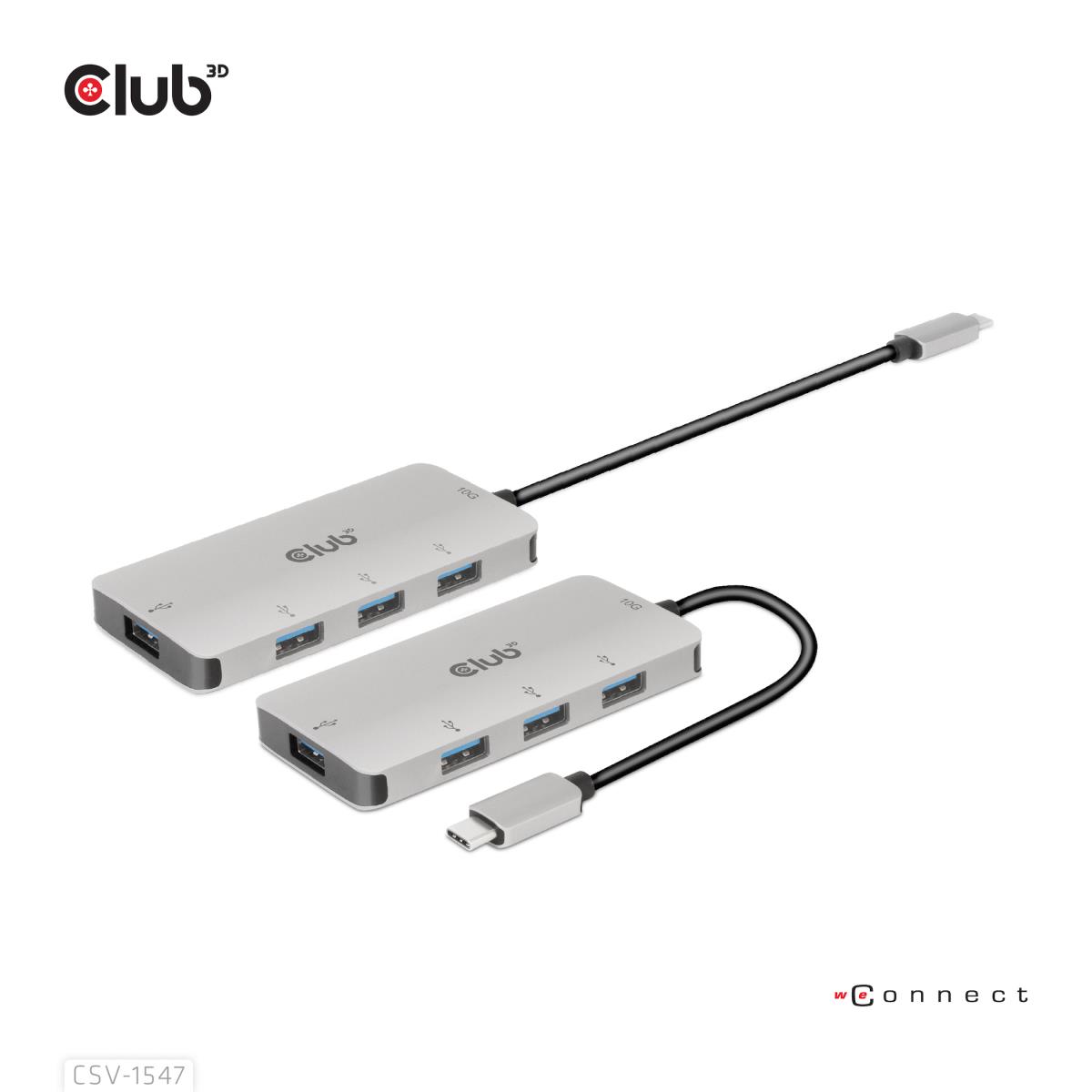 USB Gen2 Type-c To 10gbps 4x USB Type-aaluminium Casing Hub