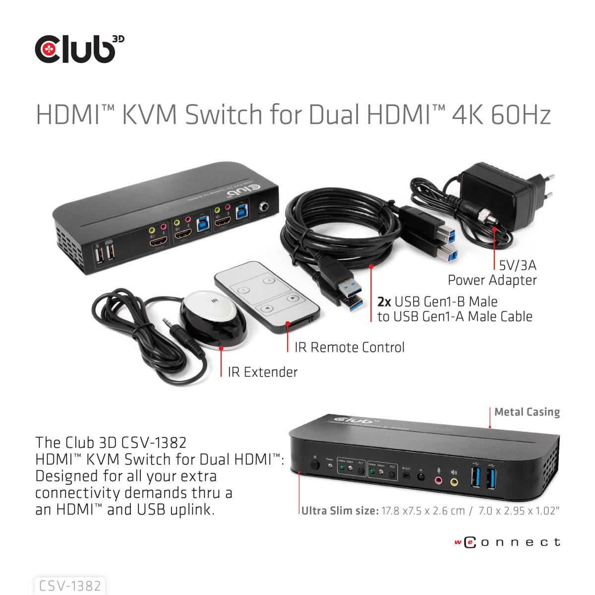 Hdmi KVM Switch For Dual Hdmi 4k60hz