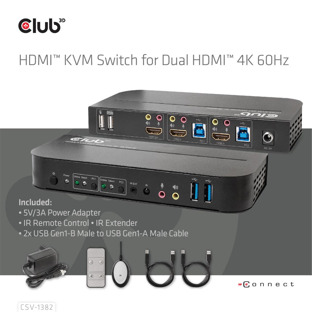 Hdmi KVM Switch For Dual Hdmi 4k60hz