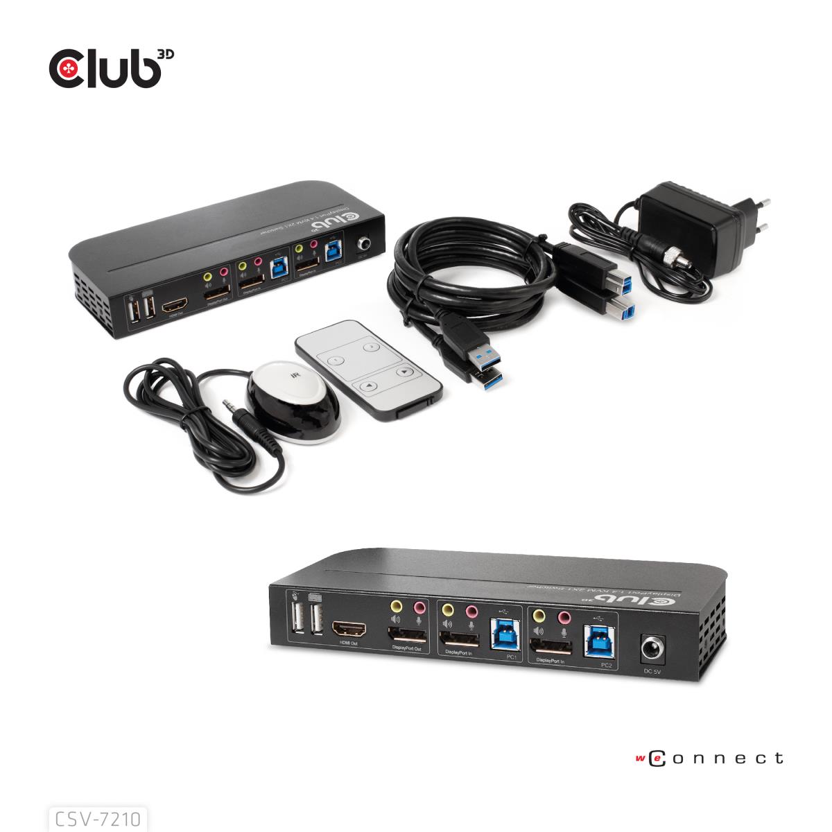 DisplayPort /hdmi KVM Switch For Dual DisplayPort 4k60hz