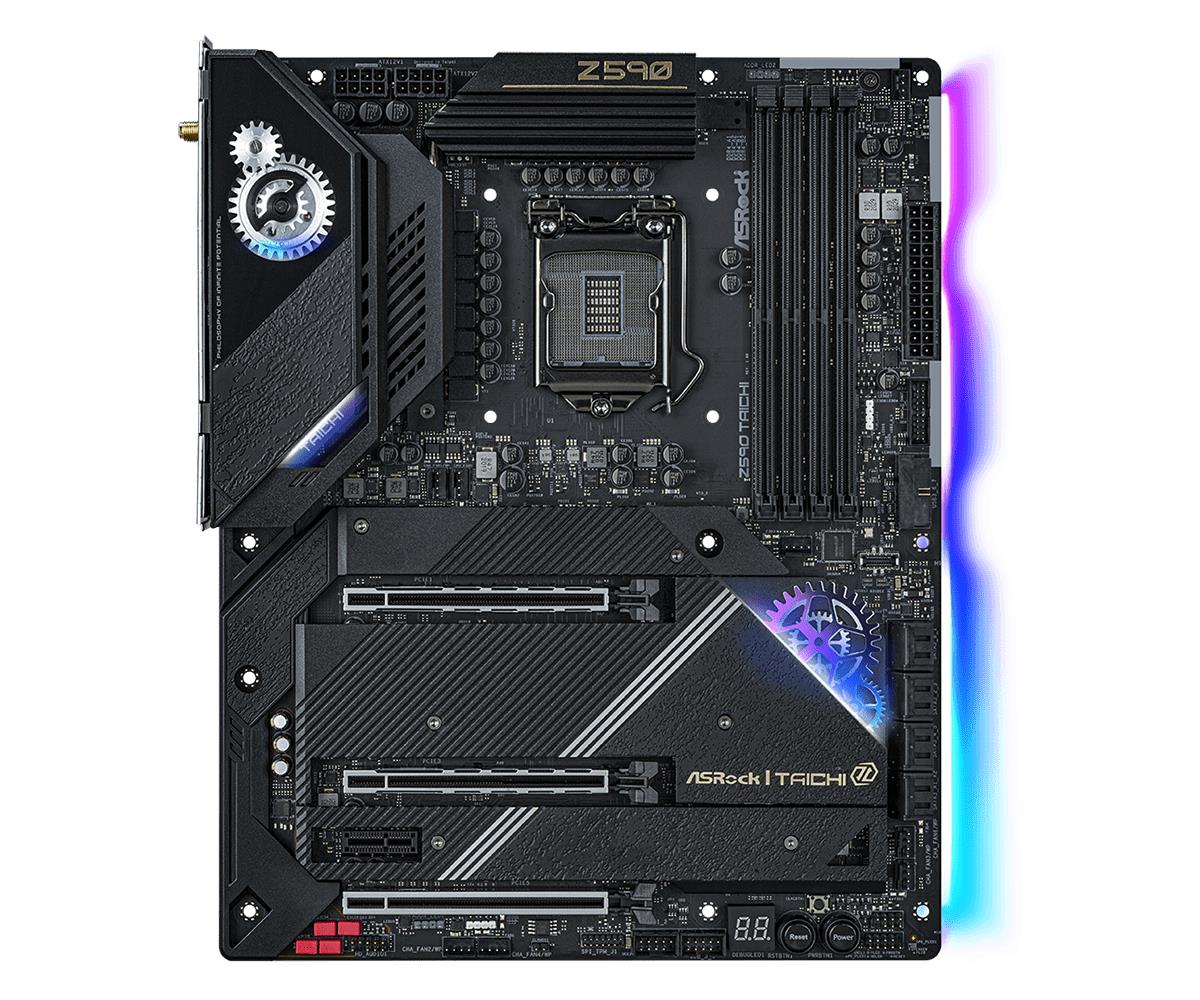 Motherboard Z590 Taichi LGA1200 Intel Z590 4 X Ddr4 USB 3.2 SATA 3 7.1ch Hd Audio ATX
