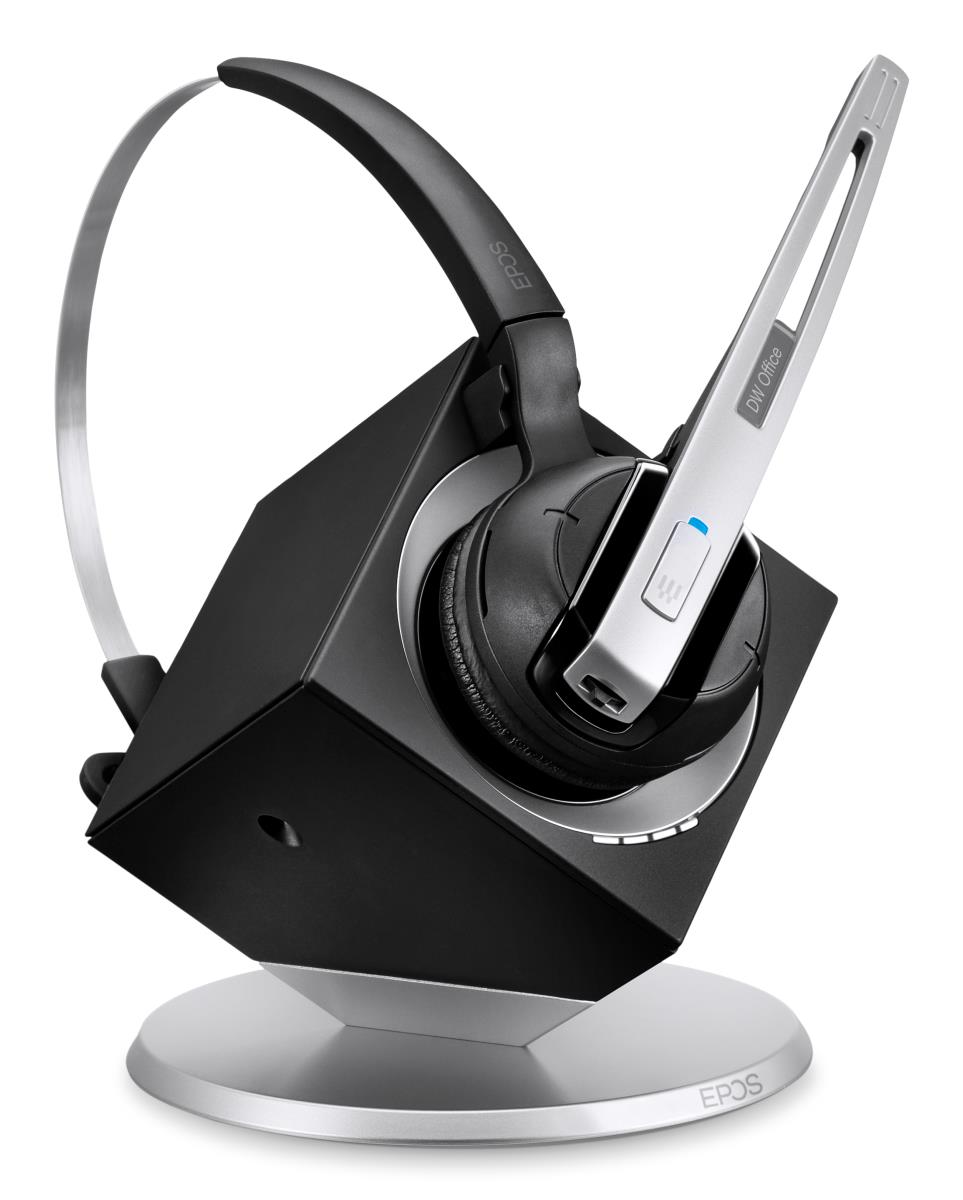 Wireless DECT DW Office ML/ DW 10 ML - MS Lync Mono Headset With Base/ Desk Phone And PC