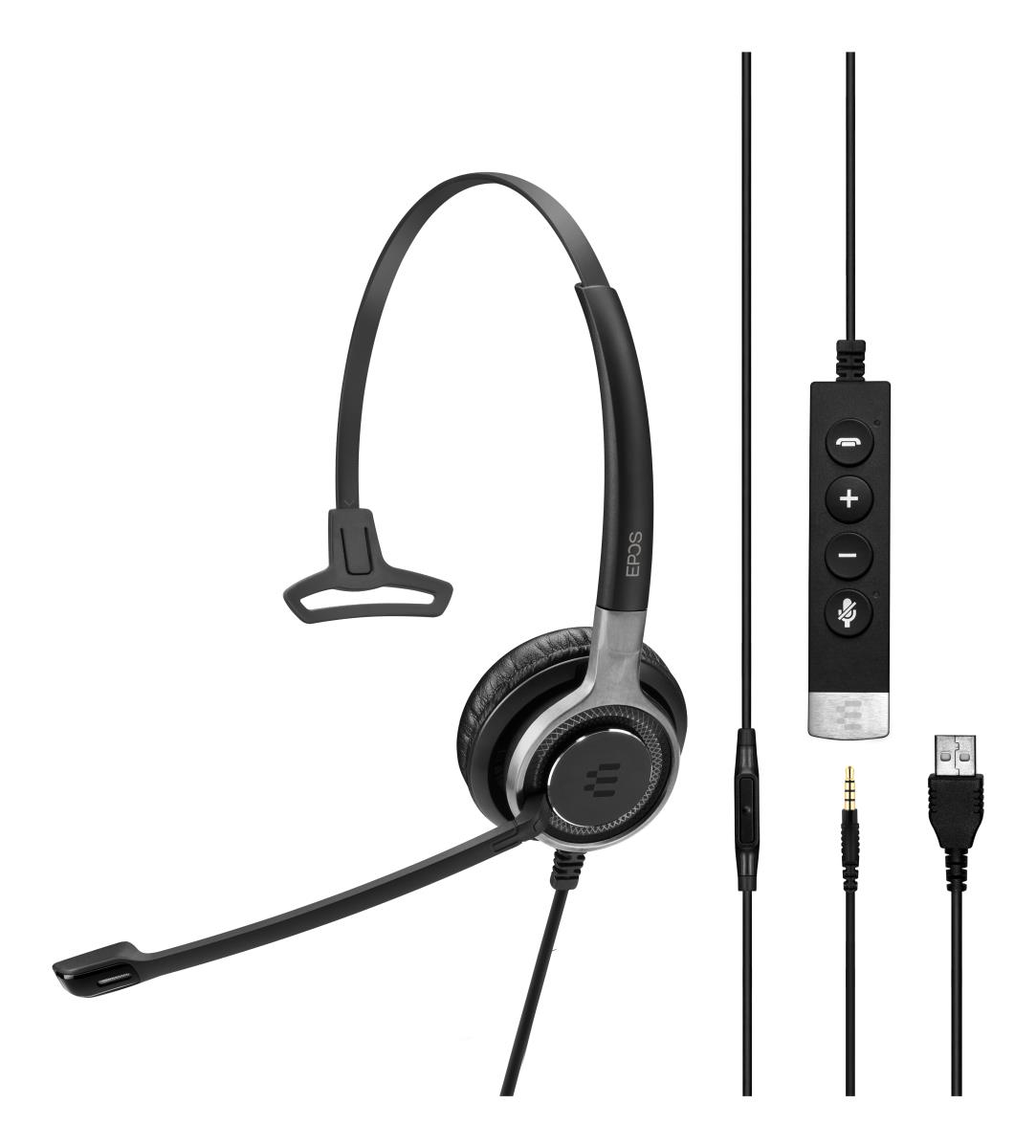 Headset IMPACT SC 635 USB - Mono - 3.5mm/USB-C - Black/Silver
