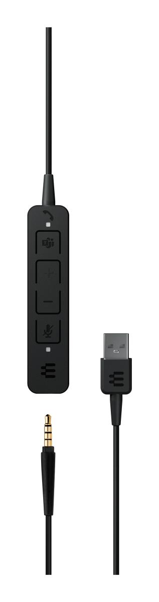 Headset ADAPT 165T USB II - Stereo - 3.5mm/USB - Black