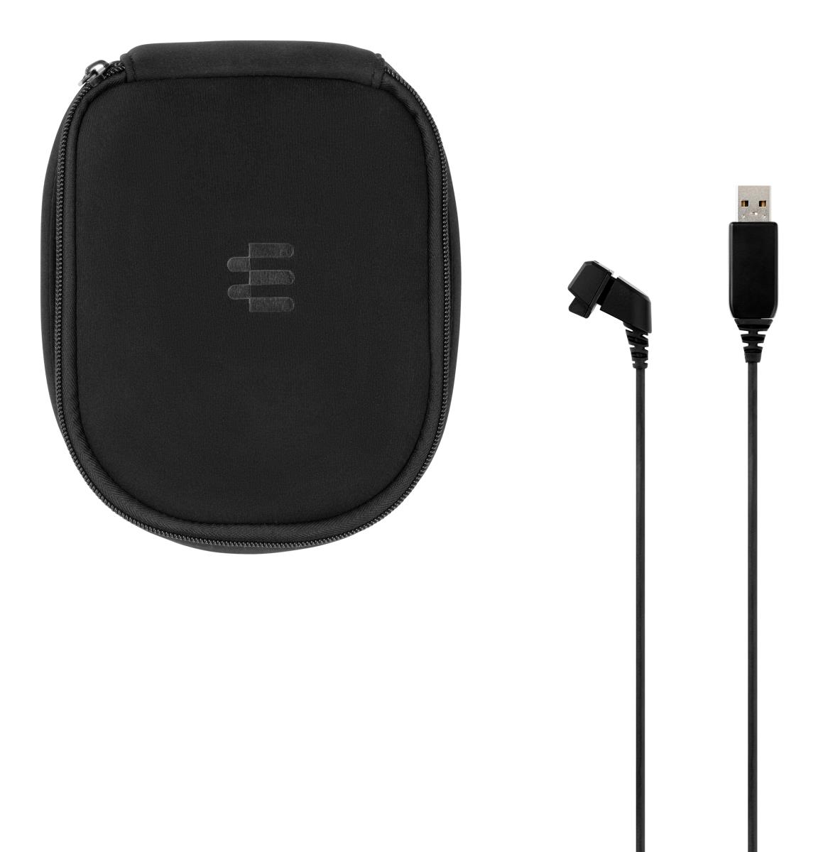 SDW D1 Accessory Pack - Carry Pouch and USB-A Charging Cable for IMPACT 5000 Headset