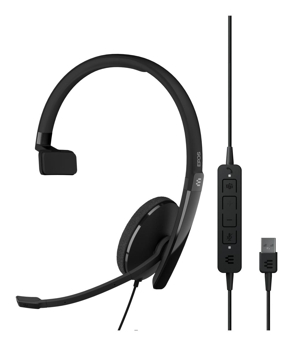 Headset ADAPT 130T USB II - Mono - USB - Black