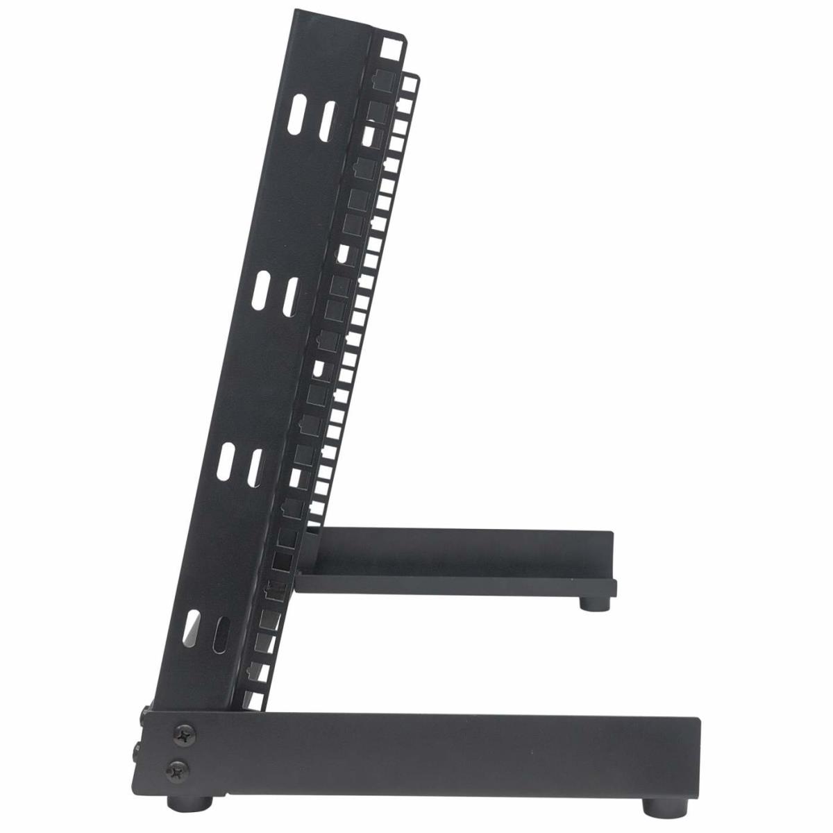 Desktop Open Frame Rack 19in 8u Flatpacked Black Black