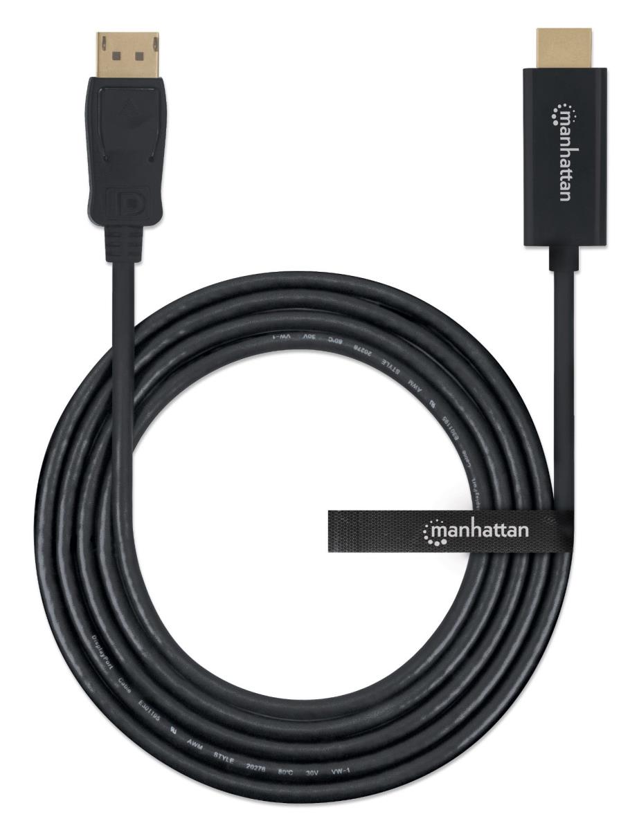 DisplayPort Male To Hdmi Male Cable 2m Black (152679)