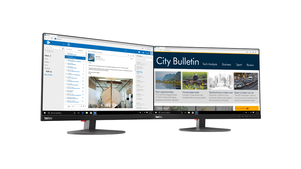 Desktop Monitor - ThinkVision T23d - 23in - 1920x1200 (WUXGA) - IPS