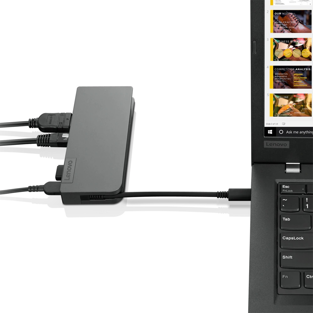 Docking Station USB-C Travel Hub - VGA / HDMI / Ethernet / USB 2.0 / USB 3.1 / USB-C