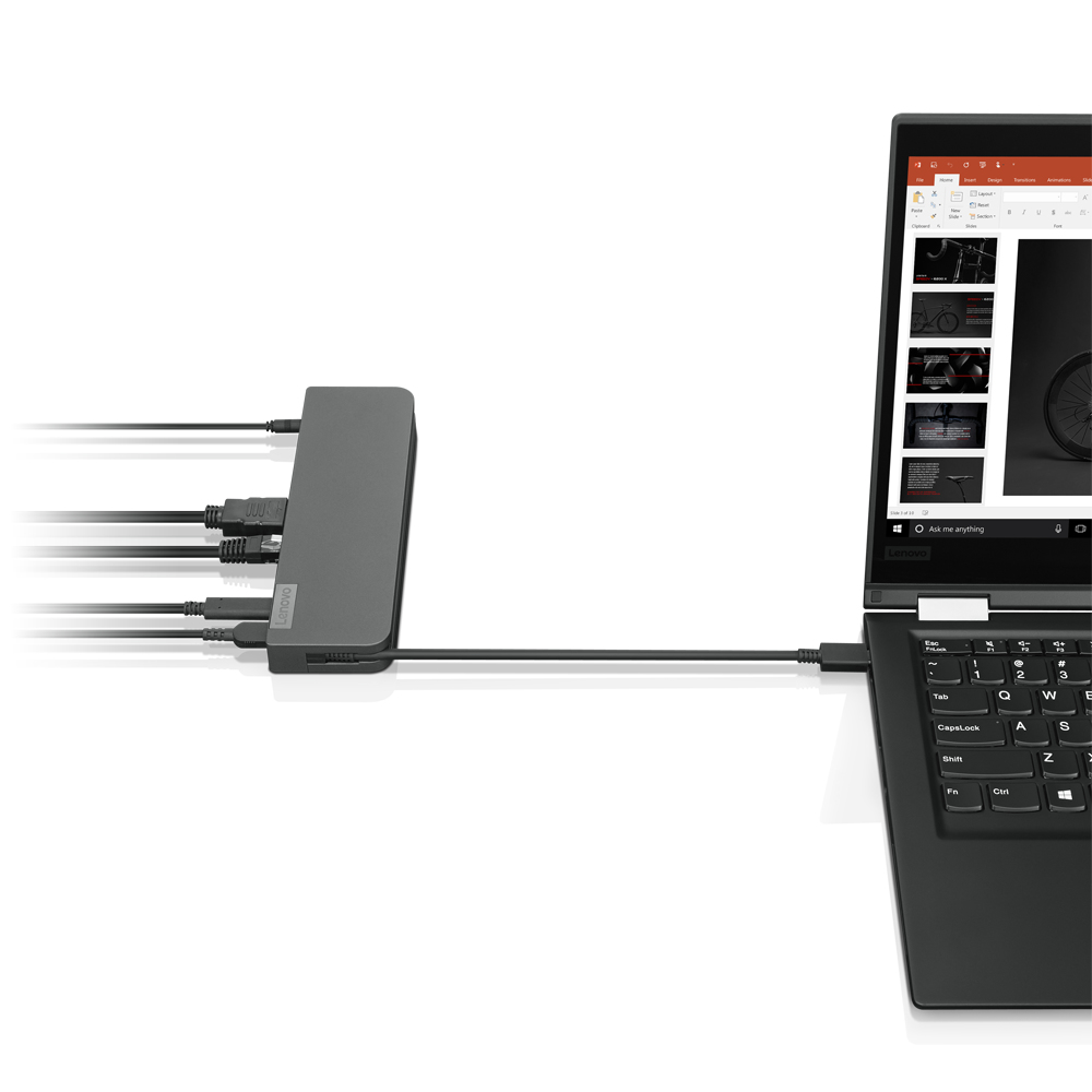 Mini Dock USB-C - VGA / HDMI / RJ45 / 2x USB-A / USB-C - 65W USB-C power adapter EU