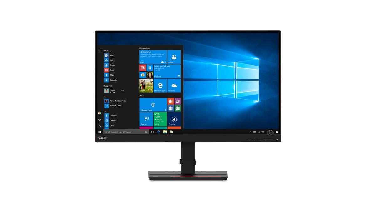 Desktop Monitor - ThinkVision T27q-20 - 27in - 2560x1440 (WQHD) - Black - IPS