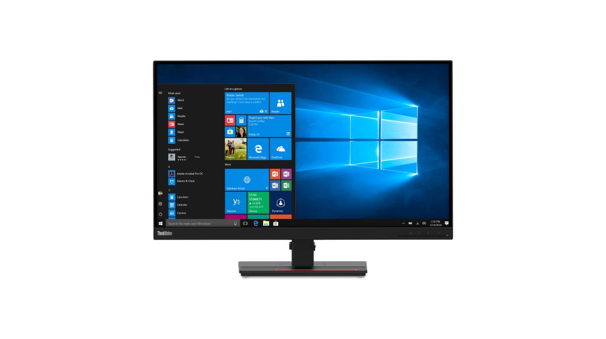 Desktop Monitor - ThinkVision T27q-20 - 27in - 2560x1440 (WQHD) - Black - IPS