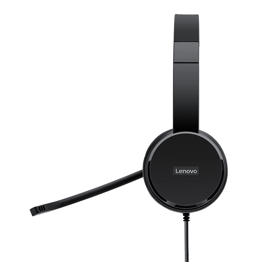 Headset Lenovo 100 - Stereo - USB - Black