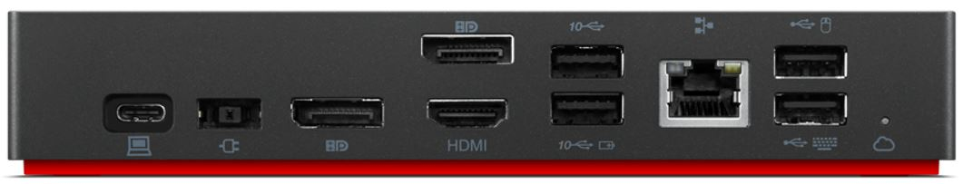 ThinkPad Universal Thunderbolt 4 Smart Dock - Thunderbolt / HDMI / 2x DP / 4x USB-A / 1x USB-C / 3.5mm / Gbe - 100W USB Power Delivery - EU