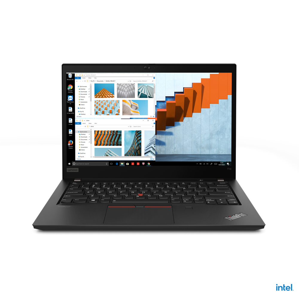 Bundle / ThinkPad T14 Gen 2 (Intel) - 14IN - i5 1135G7 - 16GB Ram - 256GB SSD - Win10 Pro - Azerty Belgian + 1 Year Premier Suppport