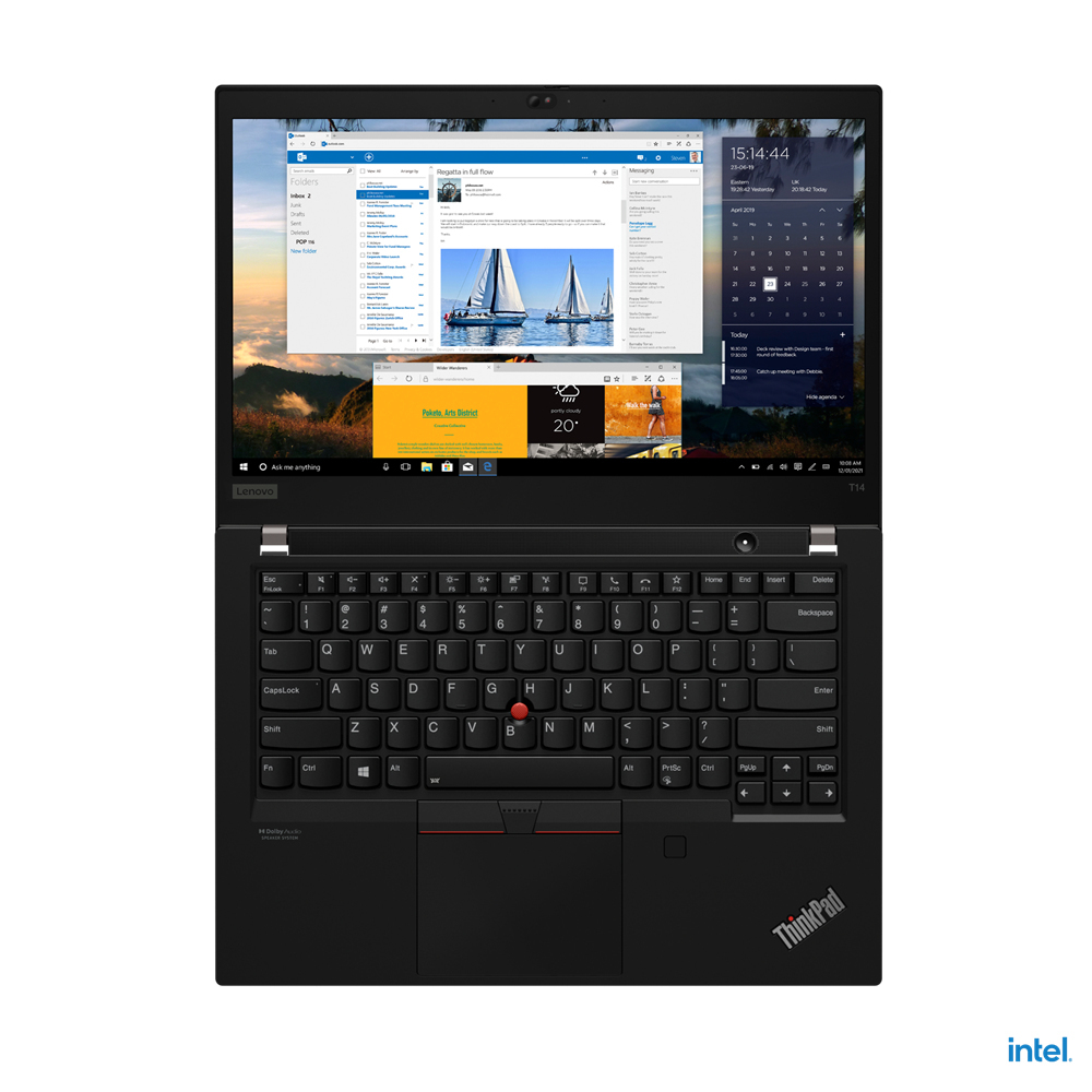 Bundle / ThinkPad T14 Gen 2 (Intel) - 14IN - i5 1135G7 - 16GB Ram - 256GB SSD - Win10 Pro - Azerty Belgian + 1 Year Premier Suppport