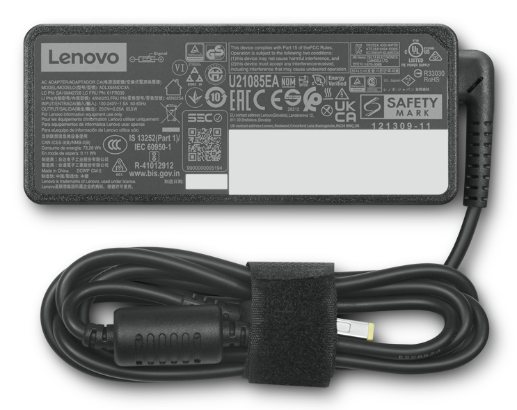 ThinkCentre 65W AC Adapter (Slim Tip)-EU