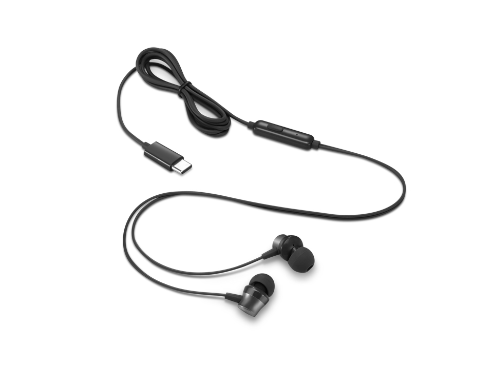 Wired In-Ear Headphones - Stereo - USB-C - Black