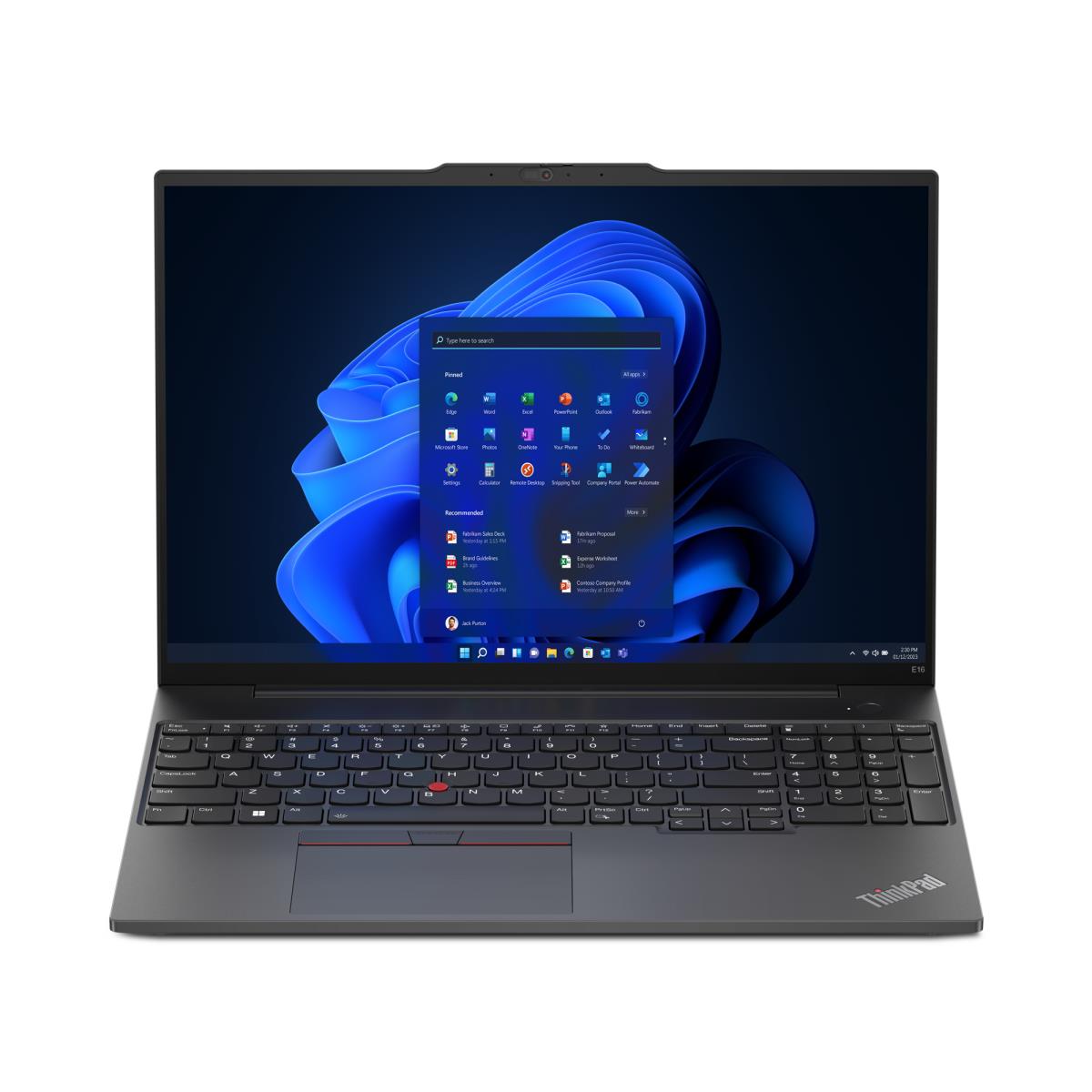 ThinkPad E16 Gen 1 (AMD) - 16in - Ryzen 5 7530U - 16GB Ram - 512GB SSD - Win11 Pro - 2 Year Depot - Qwerty US/Int'l