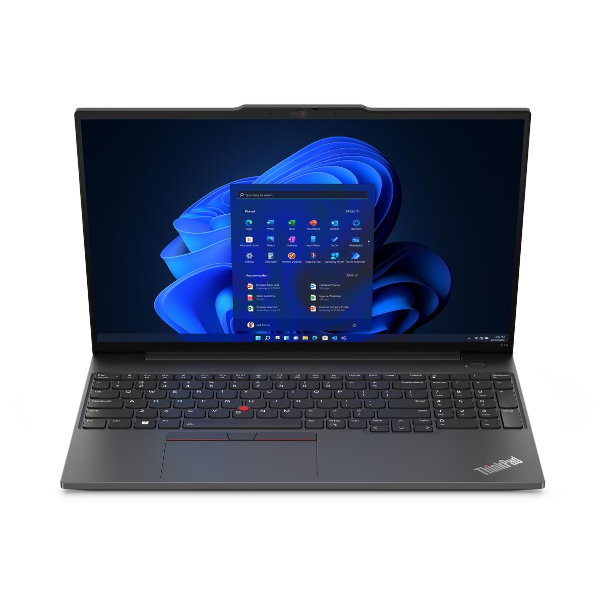 ThinkPad E16 Gen 1 (AMD) - 16in - Ryzen 5 7530U - 16GB Ram - 512GB SSD - Win11 Pro - 2 Year Depot - Qwerty US/Int'l