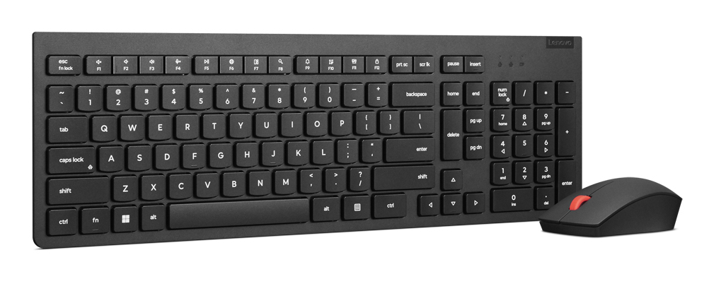 Essential Wireless Combo Keyboard & Mouse Gen2 Black - Qwerty US