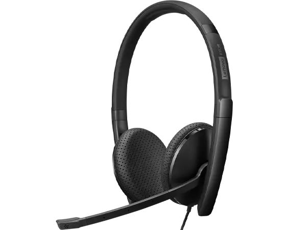 Wired VoIP Headset (UC) - Stereo - USB-C - Black - USB C to A converter