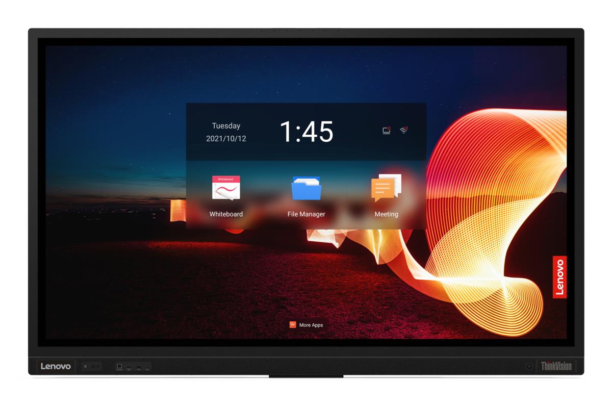 Large Format Display - ThinkVision T65 - 65in Touchscreen - 3840x2160 (4K UHD) - 2x 15W Speakers - Detachable 4K camera - Android 9.0