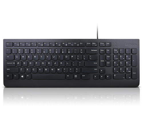 Essential Wired Keyboard Black - Qwerty US with Euro Symbol