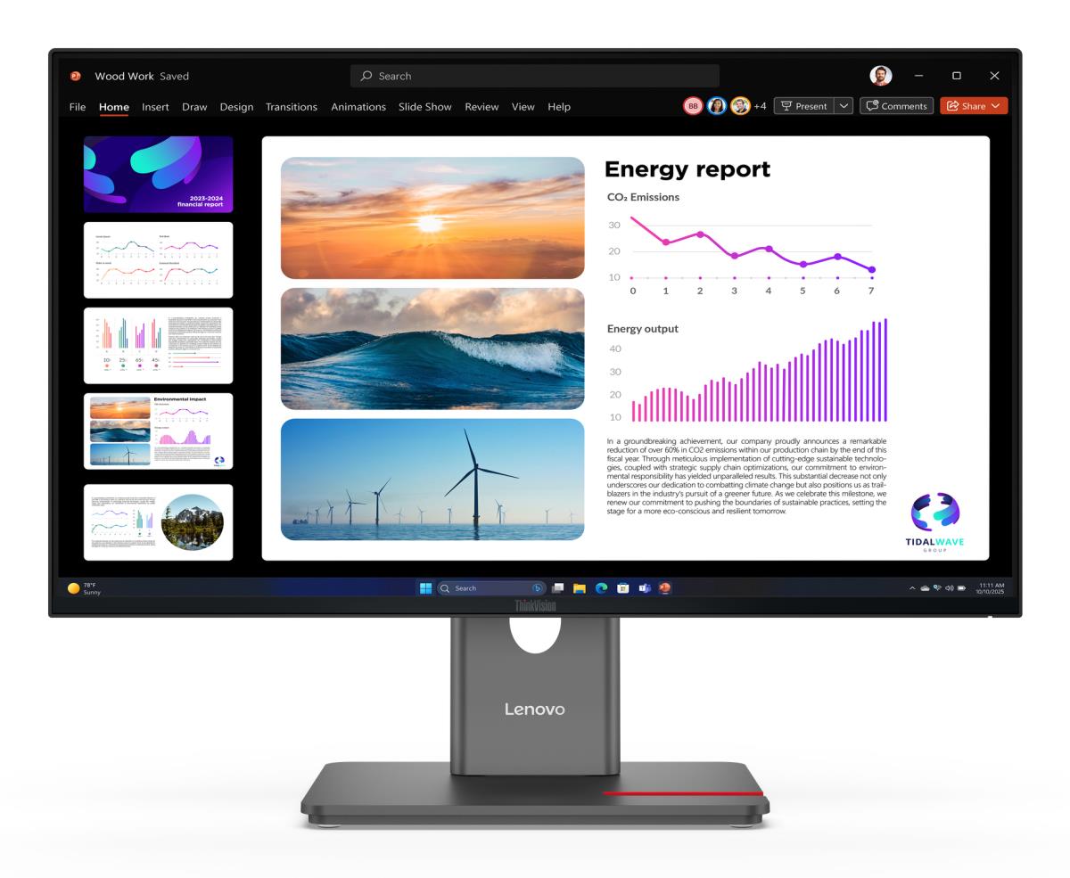 Desktop Monitor - P24Q-40 - 24in - 2560x1440 (QHD) - 4ms IPS 120Hz