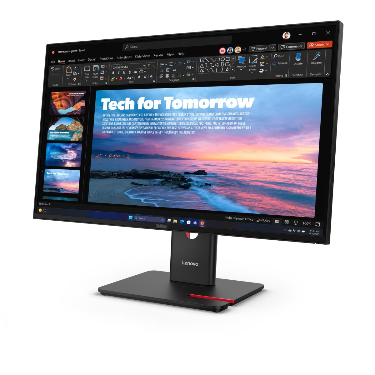 Desktop USB-C Monitor - ThinkVision T27QD-40 - 27in - 2560x1440 (QHD) - IPS 99% sRGB 99% BT709