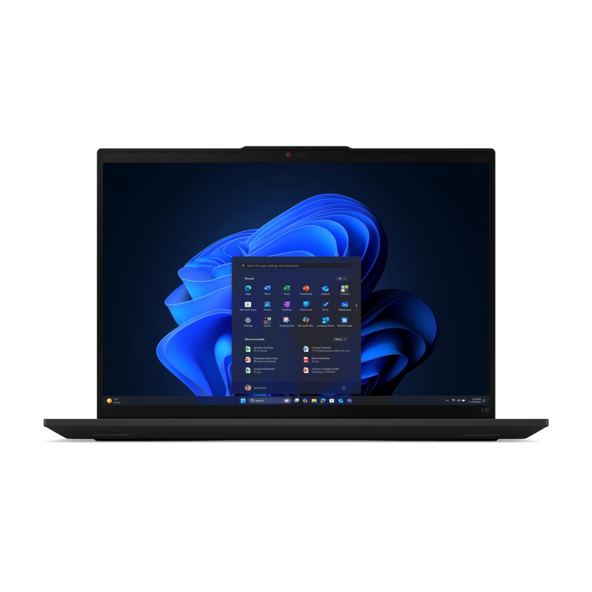ThinkPad L16 Gen 2 (Intel) - 16in - Core Ultra 5 225U - 16GB Ram - 512GB SSD - Win11 Pro - Black - CO2 Offset 0.5 ton - Azerty Belgian