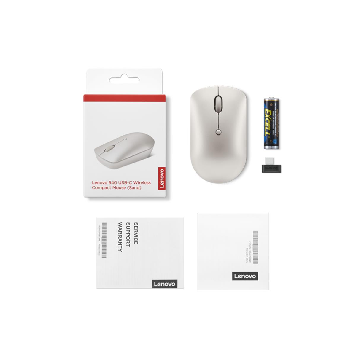 Wireless Compact Mouse - 540 - 2.4G Wireless - Optical - Sand