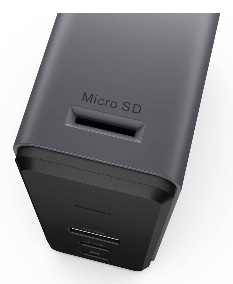 X9 Charging GaN Dock USB-C - USB-A 10 Gbps / USB-A 10 Gbps / HDMI 2.1 / TF card reader - 65W GaN module integrated