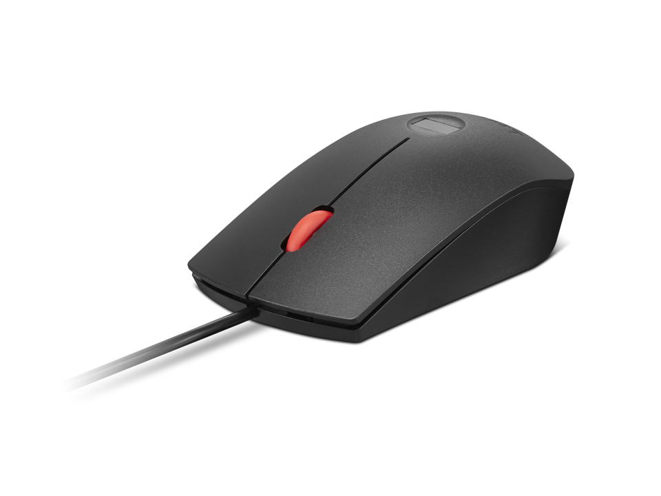 Wired Mouse - Fingerprint Biometric USB Mouse Gen3 - optical - Black