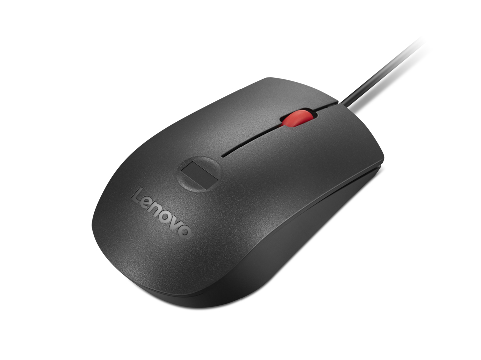 Wired Mouse - Fingerprint Biometric USB Mouse Gen3 - optical - Black