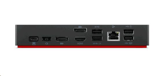 ThinkPad Universal USB-C Dock w/ Power Adapter - USB-C / 3x USB 3.2 Gen 2 / 2x USB 2.0 / Audio Jack / 2x DP / HDMI / GbE - 135W Power Delivery - IT