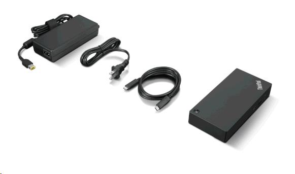 ThinkPad Universal USB-C Dock w/ Power Adapter - USB-C / 3x USB 3.2 Gen 2 / 2x USB 2.0 / Audio Jack / 2x DP / HDMI / GbE - 135W Power Delivery - SA