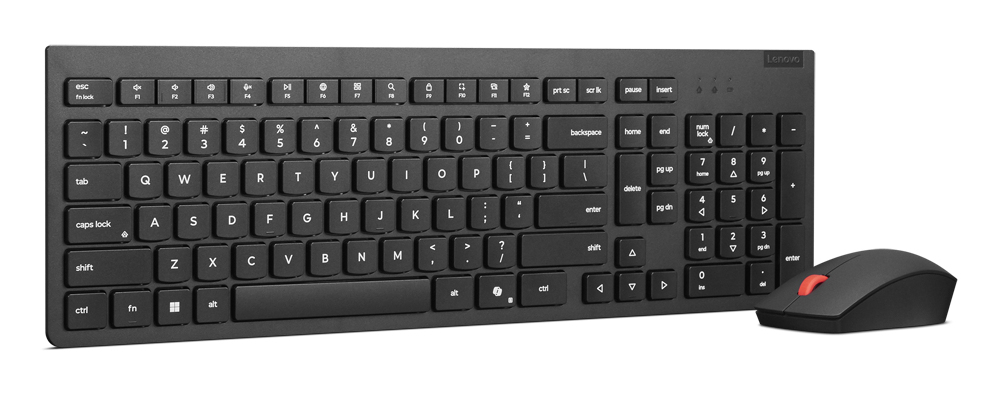 Essential Wireless Combo Keyboard & Mouse Gen2 Black with Copilot Key - Qwerty US