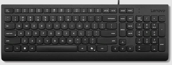Essential Wired Keyboard Black - Norwegian