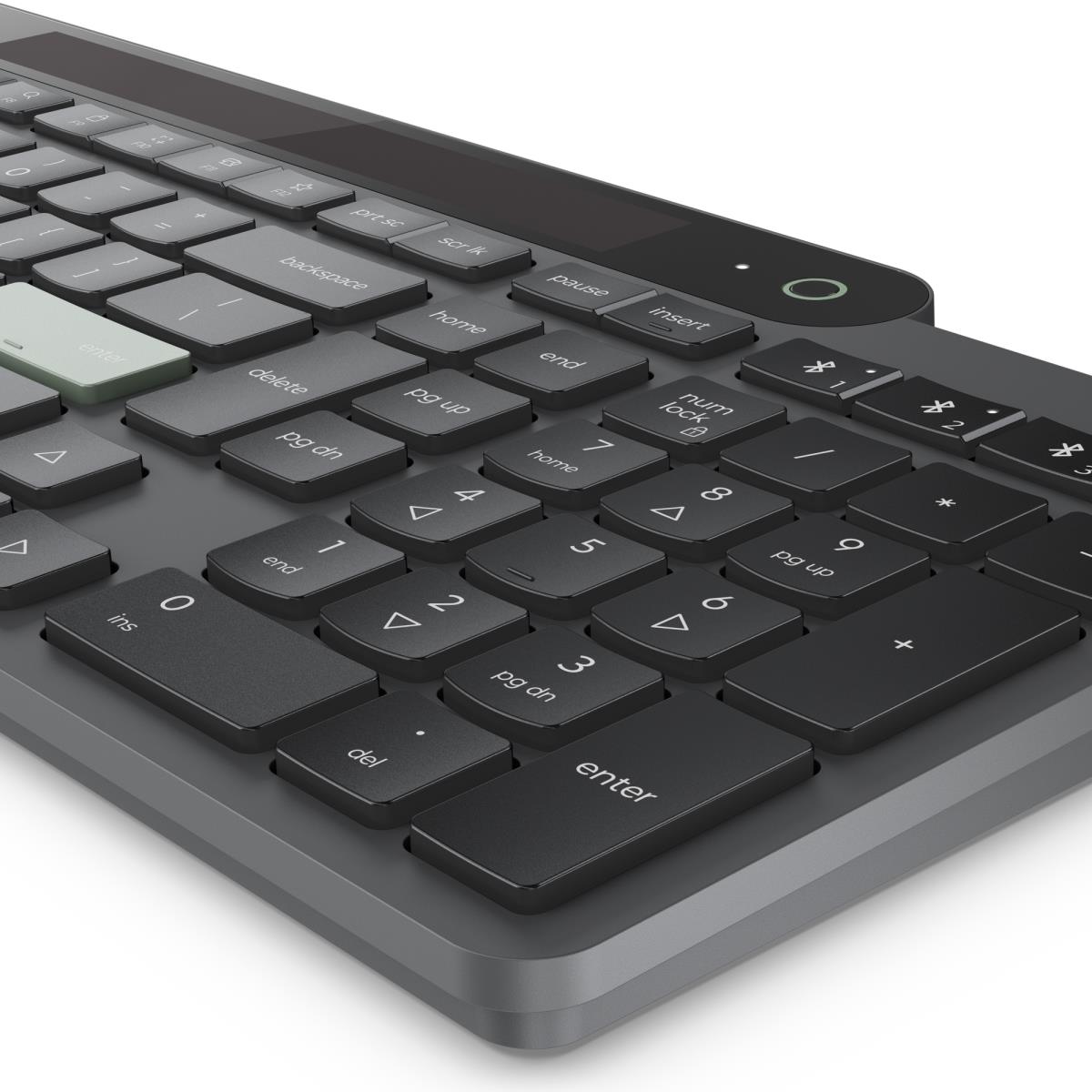 Self-Charging Bluetooth Keyboard - Qwerty US with Euro symbol