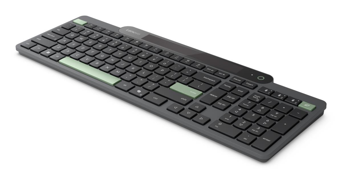 Self-Charging Bluetooth Keyboard - Qwerty US with Euro symbol