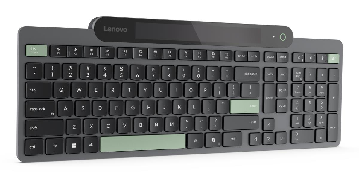 Self-Charging Bluetooth Keyboard - Qwerty US with Euro symbol