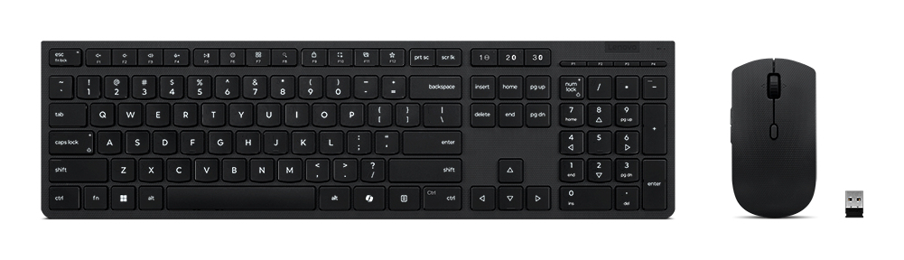 Professional Wireless Rechargeable Combo Keyboard and Mouse - Swiss French/German