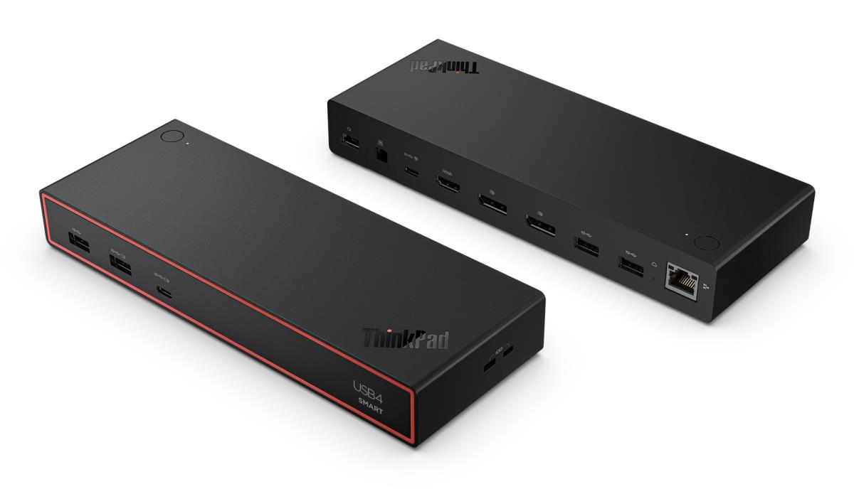 ThinkPad USB4 Smart Dock 5500 w/ 135W Adapter - 4x USB-A 3.2 Gen 2 / 2x USB-C 3.2 Gen 2 / HDMI 2.1 / DP 1.4 / GbE - 100W USB Power Delivery - EU