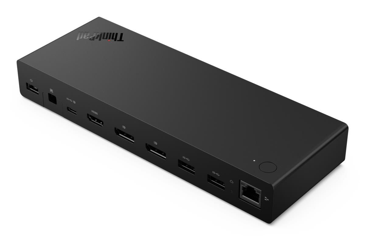 ThinkPad USB4 Smart Dock 5500 w/ 135W Adapter - 4x USB-A 3.2 Gen 2 / 2x USB-C 3.2 Gen 2 / HDMI 2.1 / DP 1.4 / GbE - 100W USB Power Delivery - EU