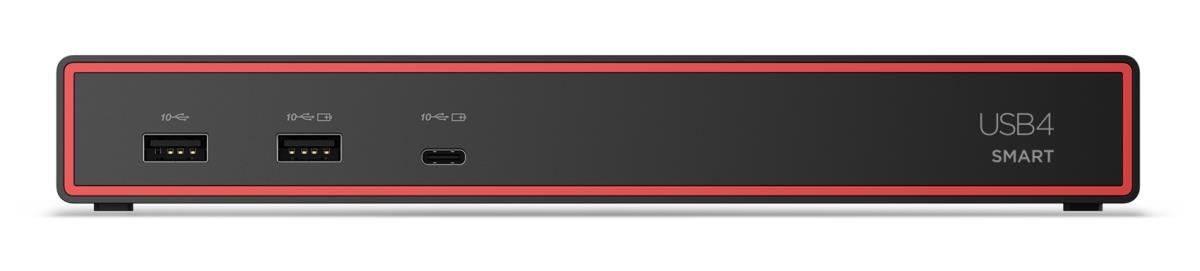 ThinkPad USB4 Smart Dock 5500 w/ 135W Adapter - 4x USB-A 3.2 Gen 2 / 2x USB-C 3.2 Gen 2 / HDMI 2.1 / DP 1.4 / GbE - 100W USB Power Delivery - EU